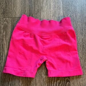Womens Pink Workout Shorts